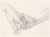 Dante_Gabriel_Rossetti_-_Study_of_Dante_holding_the_hand_of_Love